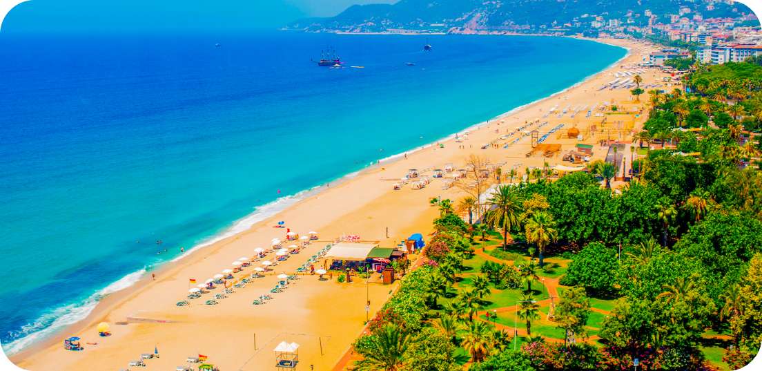 عکس از سواحل آلانیا